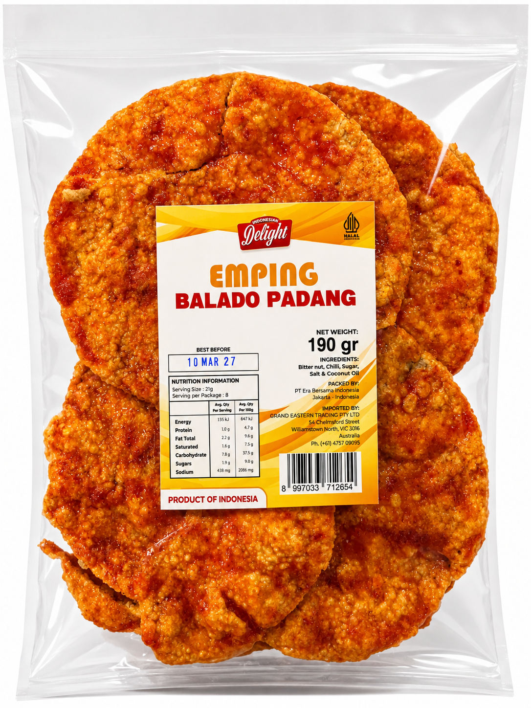 IDS Emping Padang Balado 190g