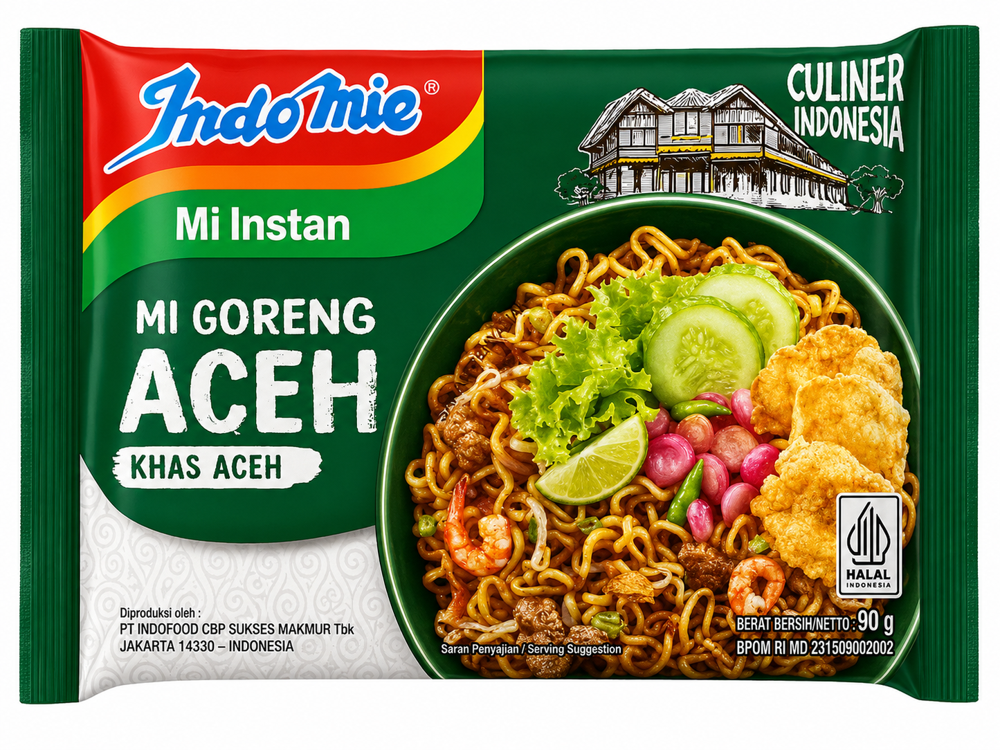 Indomie Goreng Aceh 90g @ 5pc