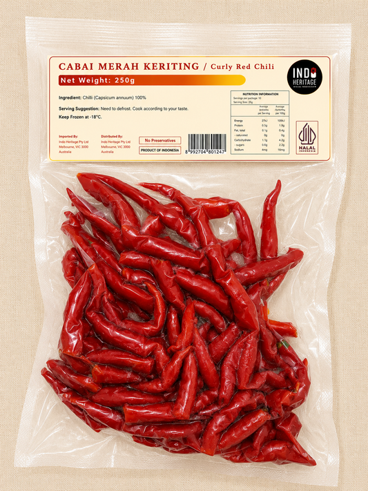IH Frozen Curly Red Chilli (Cabai Keriting) 250g