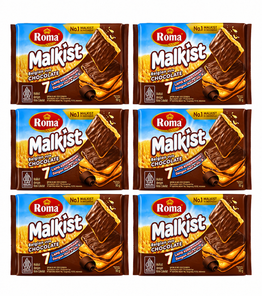 Roma Malkist Coklat Per Piece 190g