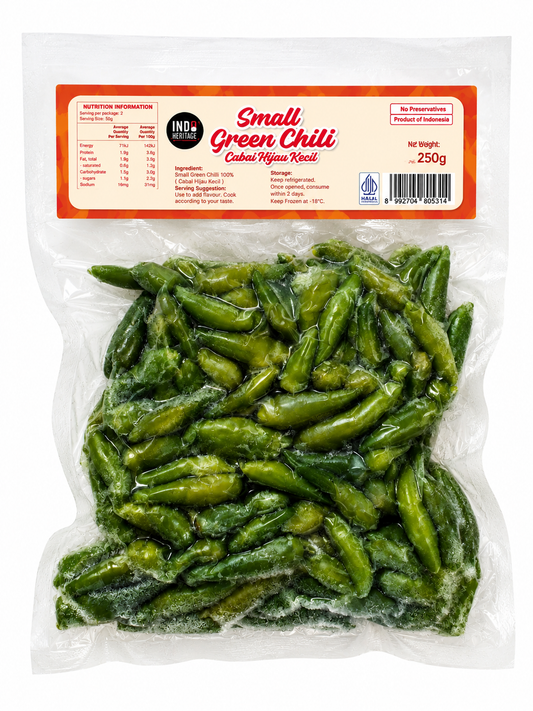 IH Frozen Small Green Chilli (Cabai Hijau) 250g